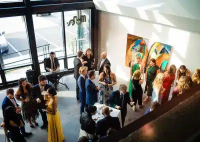 Photo Credit: Anna Solo Photography Cocktail Reception in Gallery Atrium